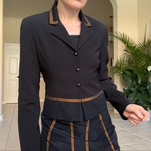 BATISTE Paris French Designer Blazer Dress Suite Set, size 38-40 FR